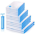 Vacuum Storage Bags 12-Pack with Hand Pump – Space Saver for Clothes & Bedding