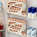 2-Layer Egg Storage Drawer for Fridge – Auto-Rolling Egg Holder Container
