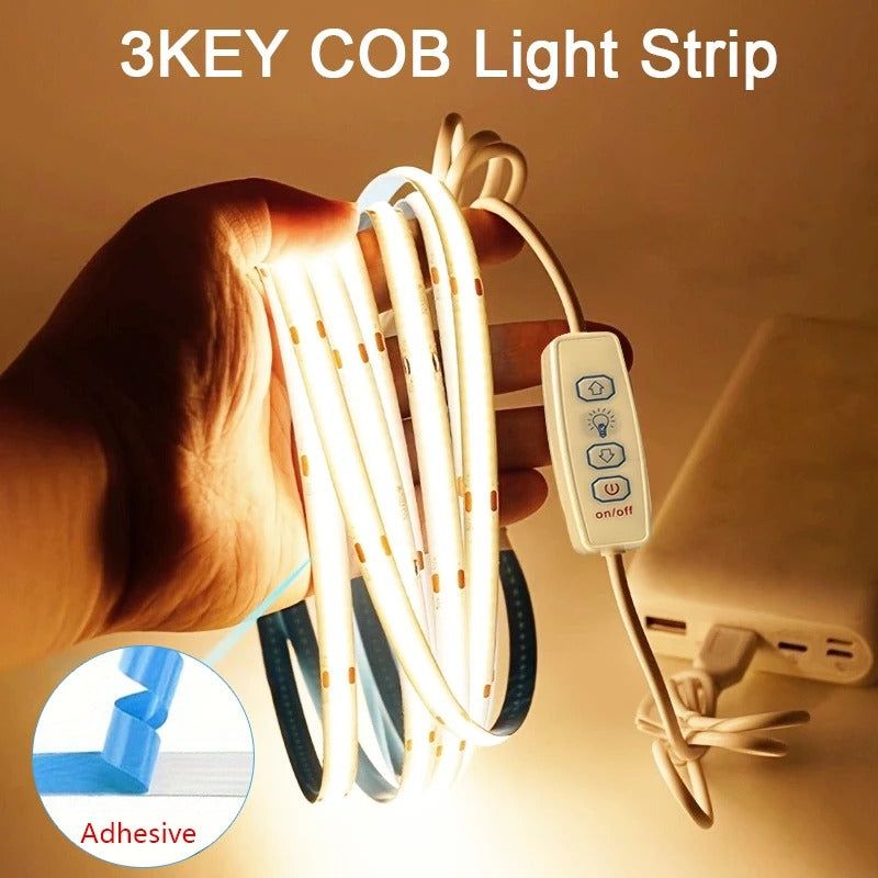 USB LED Strip Light 2M – Ambient Backlight for TV, Cabinet & Bedroom